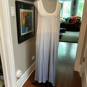 Z Supply Blue White Ambre Maxi Dress Beach Cover up Large